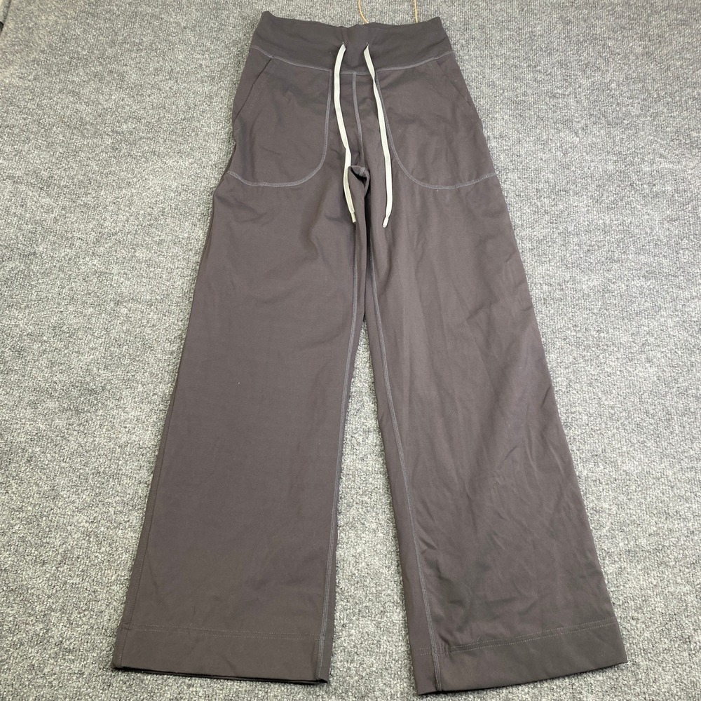 Lululemon Softstreme High Rise Wide Leg Pants Gray Espresso XS W5CWMA